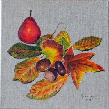 Painting titled "Automne" by Marguerite Rodriguez, Original Artwork, Oil