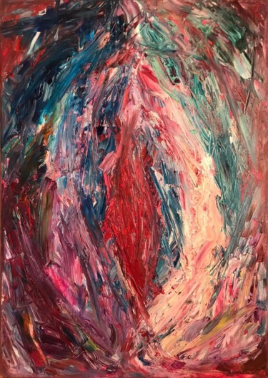 Painting titled "Вагина / Vagina" by Tara German, Original Artwork, Oil