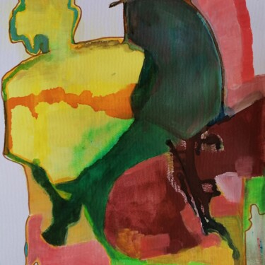 Peinture intitulée "numéro 9 Le taureau…" par Magil, Œuvre d'art originale, Acrylique
