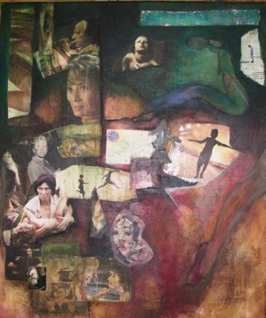 Peinture intitulée "195 Collages" par Magil, Œuvre d'art originale