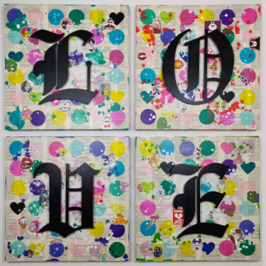 "L.O.V.E. - Sticker…" başlıklı Tablo Magmagmag tarafından, Orijinal sanat, Kâğıt