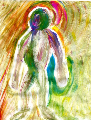 Painting titled "Figure" by Timothy Voigt, Original Artwork, Acrylic