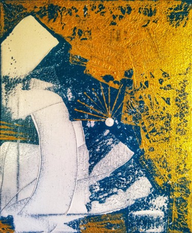 Painting titled "The Golden Age: ver…" by Matteo Gabellini (Magnus Golden), Original Artwork, Acrylic