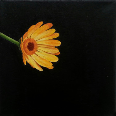 Painting titled "Marigold" by Rita Magos, Original Artwork, Oil