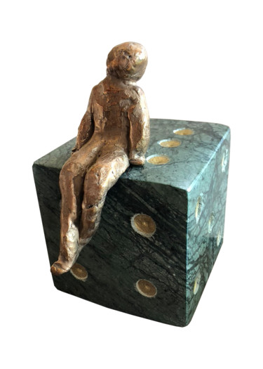 Sculpture titled "La baraka" by Martine Magritte, Original Artwork, Bronze