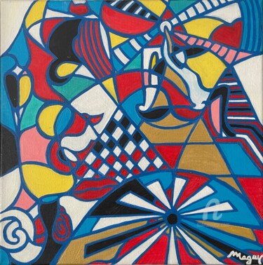 Картина под названием "Parisienne" - Maguy Vaz (50nuancesdemarguerite), Подлинное произведение искусства, Акрил Установлен н…