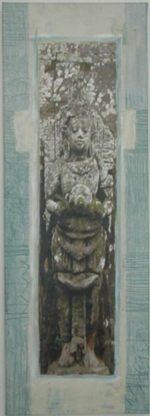 Painting titled "LAD-Y Buddha 1" by Hyder, Original Artwork