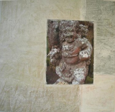 Hanuman God? Painting titled "Hanuman God?" by Hyder, Original Art, Oil