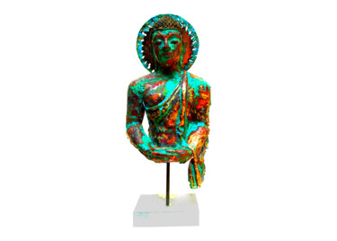Escultura titulada "The Buddha" por Mahesh Chathuranga Ekanayake, Obra de arte original, Metales