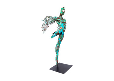Sculpture intitulée "The Dancer" par Mahesh Chathuranga Ekanayake, Œuvre d'art originale, Métaux