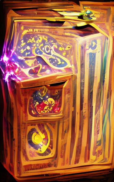 Digitale Kunst mit dem Titel "MAGIC BOX" von Mahesh Tolani, Original-Kunstwerk, 2D digitale Arbeit