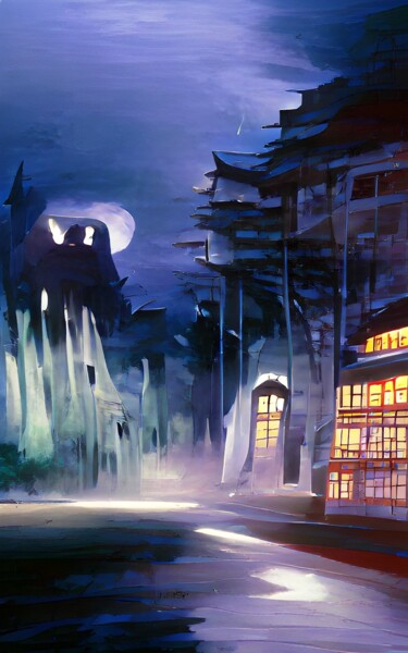 数字艺术 标题为“GHOST AND VAMPIRES…” 由Mahesh Tolani, 原创艺术品, 数字油画