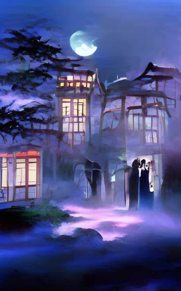 Digital Arts titled "GHOSTS AND VAMPIRES…" by Mahesh Tolani, Original Artwork, Digital Painting