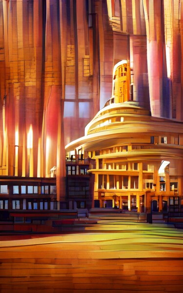 Digital Arts titled "PARLIAMENT BUILDING…" by Mahesh Tolani, Original Artwork, Digital Painting