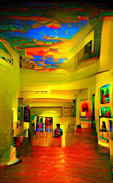 Artes digitais intitulada "ART GALLERY" por Mahesh Tolani, Obras de arte originais, Pintura digital