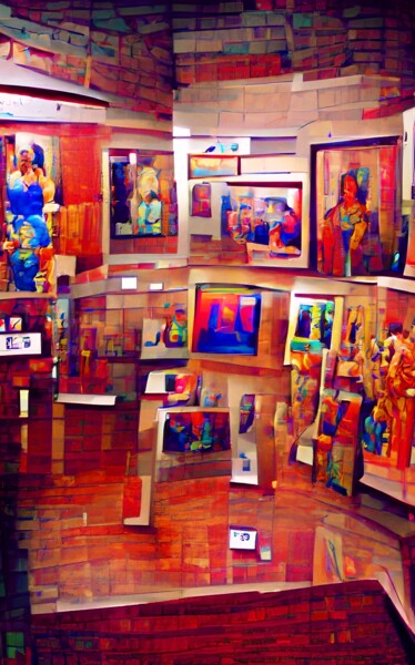 Artes digitais intitulada "ART  GALLERY 2" por Mahesh Tolani, Obras de arte originais, Pintura digital