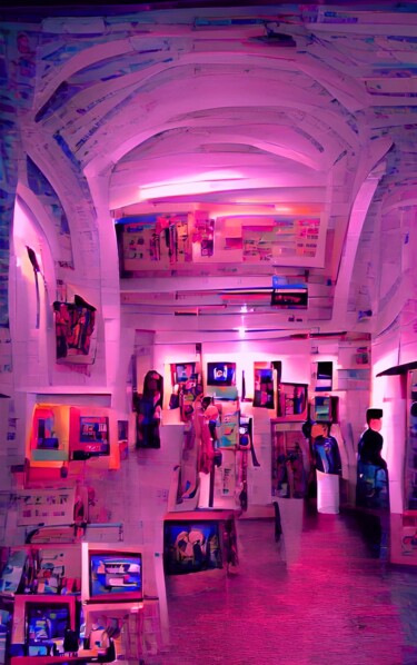 Цифровое искусство под названием "ART GALLERY 6" - Mahesh Tolani, Подлинное произведение искусства, Цифровая живопись