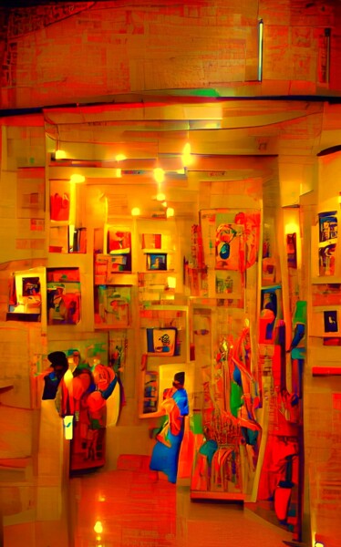 Цифровое искусство под названием "ART GALLERY 7" - Mahesh Tolani, Подлинное произведение искусства, Цифровая живопись
