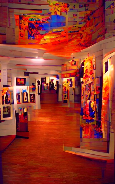 Digital Arts titled "ART GALLERY 8" by Mahesh Tolani, Original Artwork, Digital Painting