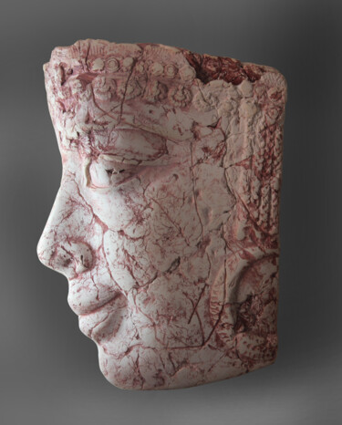 Скульптура под названием "Mesopotamian Girlfr…" - Mahesh Anjarlekar, Подлинное произведение искусства, Керамика