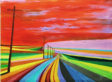 Destiny to the Origin Peinture intitulée "Destiny to the Orig…" par Mahfuzur Rahman, Œuvre d'art originale, Acrylique