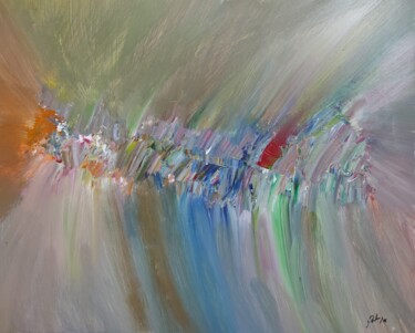 Pittura intitolato "The Running Life.jpg" da Mahfuzur Rahman, Opera d'arte originale, Acrilico