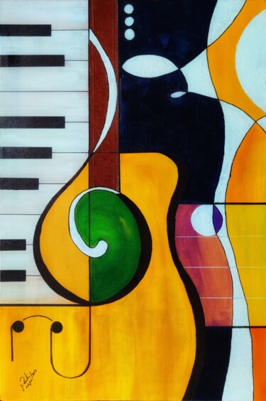 Peinture intitulée "Harmony" par Mahfuzur Rahman, Œuvre d'art originale, Acrylique Monté sur Panneau de bois