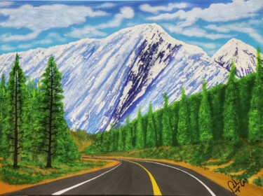 Картина под названием "Road to Prediction" - Mahfuzur Rahman, Подлинное произведение искусства, Акрил Установлен на Деревянн…