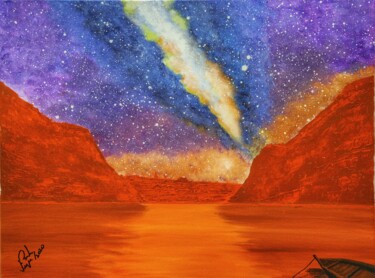 "Fury Milky Way" başlıklı Tablo Mahfuzur Rahman tarafından, Orijinal sanat, Akrilik Ahşap Sedye çerçevesi üzerine monte edil…