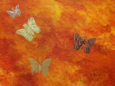 Malerei mit dem Titel "Bruntflies" von Mahfuzur Rahman, Original-Kunstwerk, Acryl
