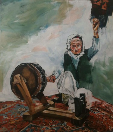Malerei mit dem Titel "Untitled" von Mahjoob Zohourian, Original-Kunstwerk, Acryl