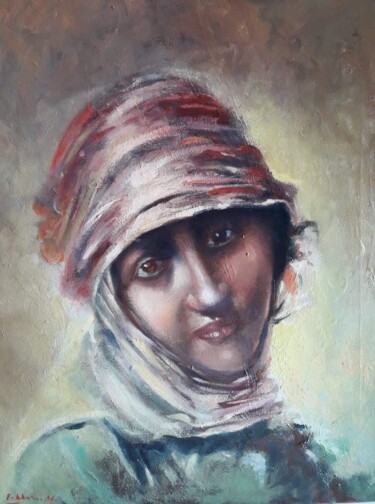 Painting titled "sensibilite" by Mahmoud Bekkara, Original Artwork, Oil