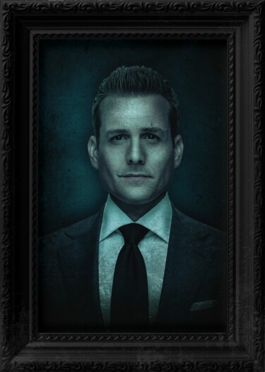 Digital Arts titled "Harvey Specter" by Mahmood Maher, Original Artwork, Digital Painting