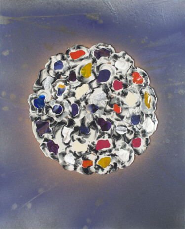 La vie est une fête Peinture intitulée "La vie est une fête" par Mahnaz Mahnaz Doustikhah, Œuvre d'art originale, Résine
