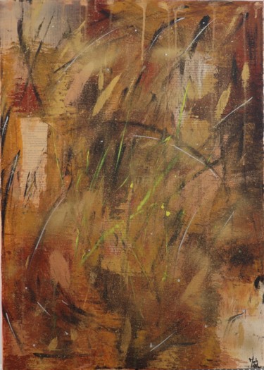 Painting titled "BRAGI" by Marine Hogard, Original Artwork, Acrylic