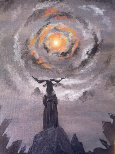 Картина под названием "Resurrection" - Mahsa Sabet, Подлинное произведение искусства, Масло