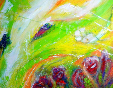 Peinture intitulée "Tefedest fleurie" par Maï Laffargue, Œuvre d'art originale, Autre