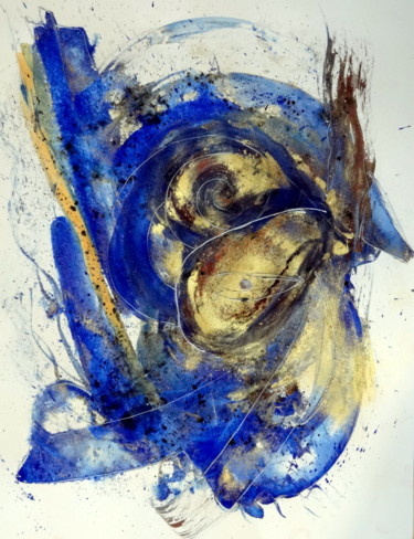 Pittura intitolato "Oiseau magique ?" da Maï Laffargue, Opera d'arte originale