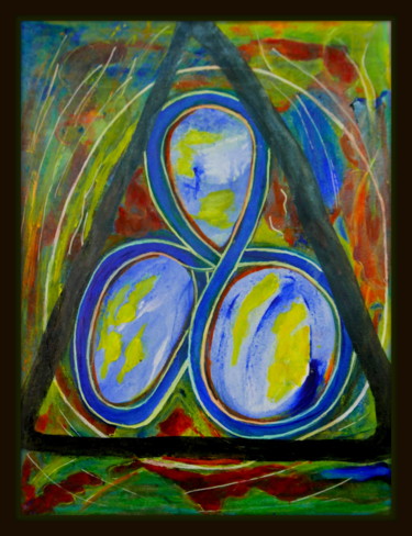 Painting titled "Equilibres" by Maï Laffargue, Original Artwork, Acrylic