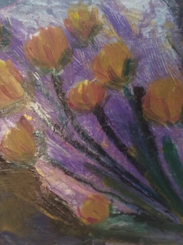 Pintura intitulada "ramillete de tulipa…" por Maia Del Carmen Mejuto Castiñeira, Obras de arte originais, Acrílico