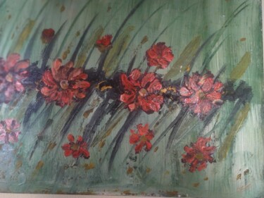 Malarstwo zatytułowany „mis ricas flores” autorstwa Maia Del Carmen Mejuto Castiñeira, Oryginalna praca, Akryl