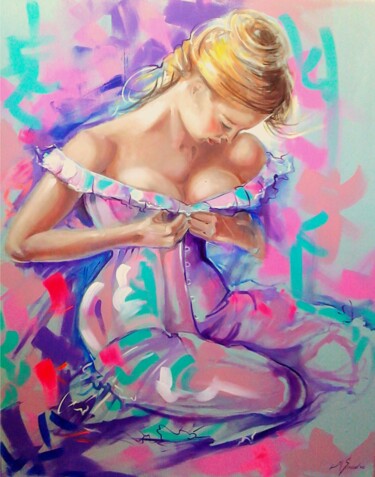 Pintura titulada "Morning beauty" por Maia Siradze, Obra de arte original, Oleo