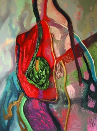 Painting titled "Boiling I" by Maia Stefana Oprea, Original Artwork, Oil