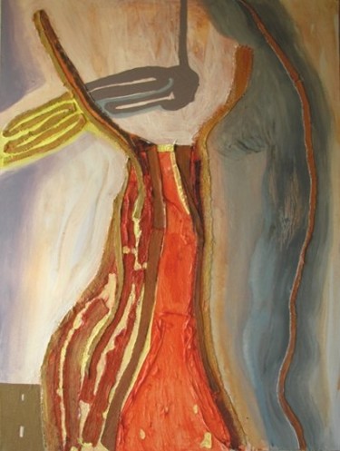 Painting titled "Germination V" by Maia Stefana Oprea, Original Artwork, Oil