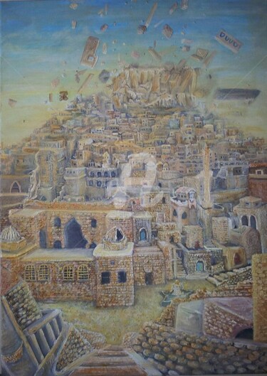 Painting titled "Mahdîn" by Maier Salomé, Original Artwork, Oil