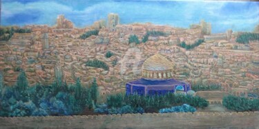 Peinture intitulée "Jérusalem" par Maier Salomé, Œuvre d'art originale, Huile