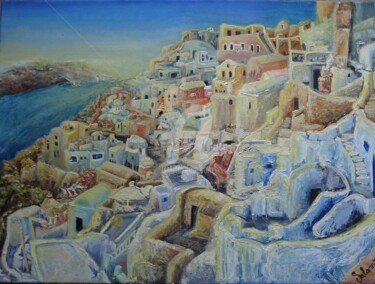 Painting titled "Grèce1" by Maier Salomé, Original Artwork