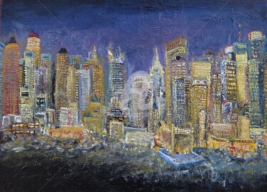 Painting titled ""Beauté d'une ville…" by Maier Salomé, Original Artwork