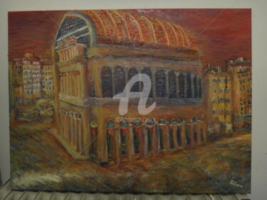 Peinture intitulée "Opéra de Lyon" par Maier Salomé, Œuvre d'art originale, Huile