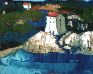 Peinture intitulée "En Corse" par Christiane Maignier-Poggi, Œuvre d'art originale
